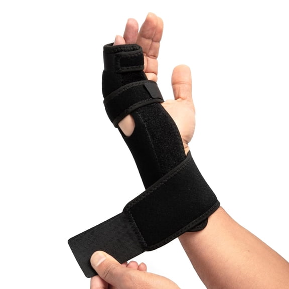 DUPAI Boxer Splint-Adjustable Hand and Finger Splint for Metacarpal,Ulnar Gutter and Radial Gutter Fractures-Lightweight,Padded,Immobilizing Hand Brace (Left)
