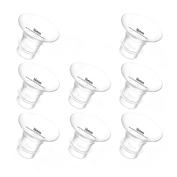 DUPAI Breast Pump Flange Insert 16Mm Compatible Momcozy Medela Elvie Lansinoh Paruu P10 Breast Pump Fit Momcozy M5/M9/M6/V2 Pro/V2 Pro/S12 Pro E10 S1 S1 Pro 24Mm Flange