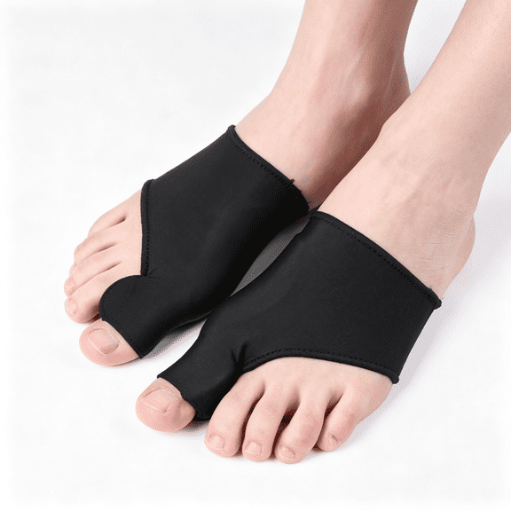 DUPAI Bunion Corrector Relief Sleeve-Gel Cushion Pads-Copper Infused-Orthopedic Brace Big Toe Alignment-Hallux Valgus Relief-Straightener Spacer Fit for Women&Men-1 Pair