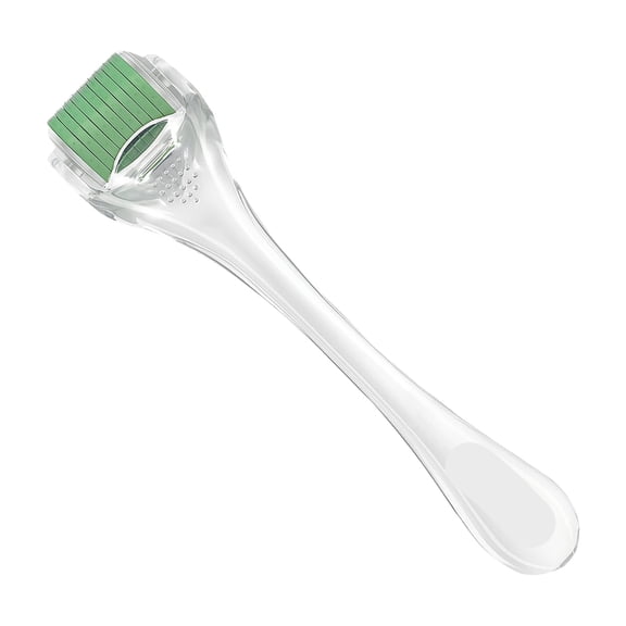 DUPAI Derma Roller 0.25Mm - 540 Titanium Microneedles for Face,Beard & Scalp - At-Home Beauty Care Tool for Men & Women - Ergonomic Design (Green)