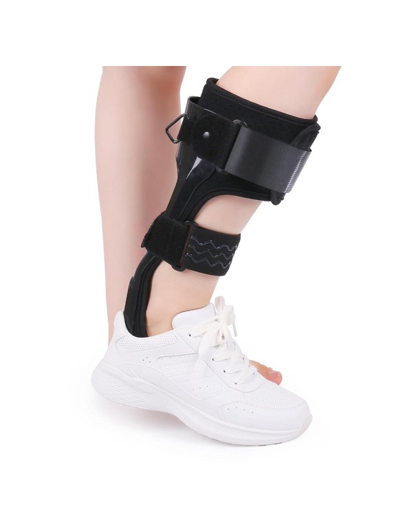 Drop Foot Stabilizer for Men & Women - Afo Foot Drop Brace - Drop Foot Braces for Walking - Afo Brace Walking with Shoe - Ankle Foot Orthosis for Stroke (Right, Medium)