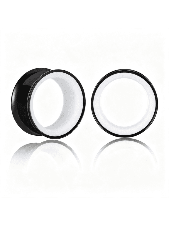 Ear Gauges 2G(6Mm)-1"(25Mm) Hollow 316L Stainless Steel Double Flared Ear Plugs Tunnels Stretcher Body Piercing Earring Jewelry for Women Men Ear Gauges