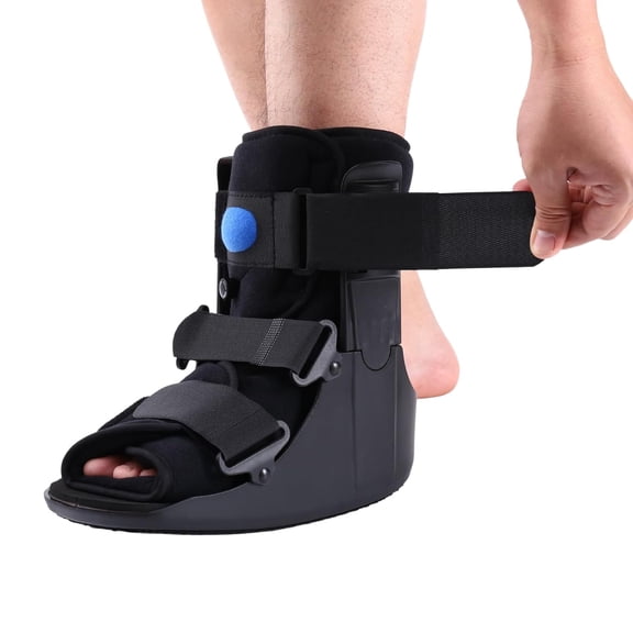 DUPAI Short Fracture Boot for Sprained Ankle and Achilles Tendonitis Inflatable Orthopedic Walking Boot for Broken Foot Fracture Recover