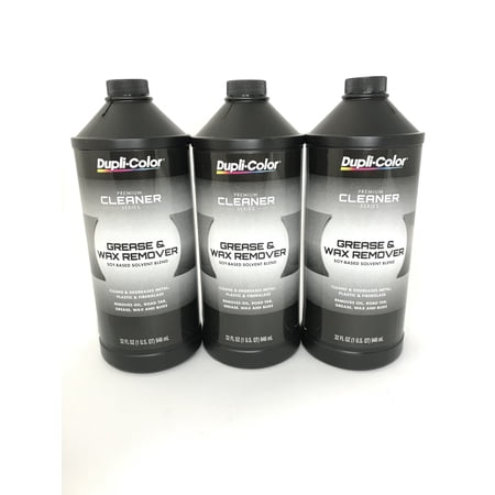 DUPLICOLOR CM543-3 PACK Soy Based Solvent Blend Grease and Wax Remover -1 quart