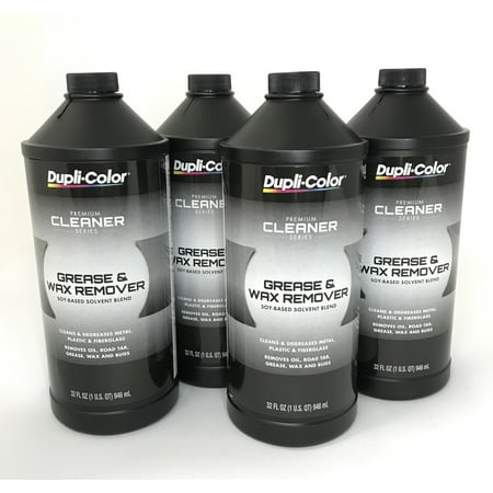 DUPLICOLOR CM543-4 PACK Soy Based Solvent Blend Grease and Wax Remover -1 quart