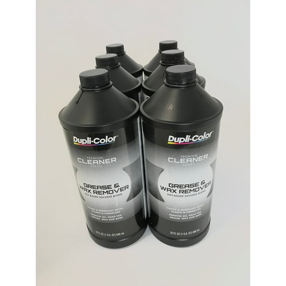 DUPLICOLOR CM543-6 PACK Soy Based Solvent Blend Grease and Wax Remover -1 quart