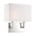 thumbnail image 1 of Durham 2 Light Polished Nickel Wall Mount, 1 of 7