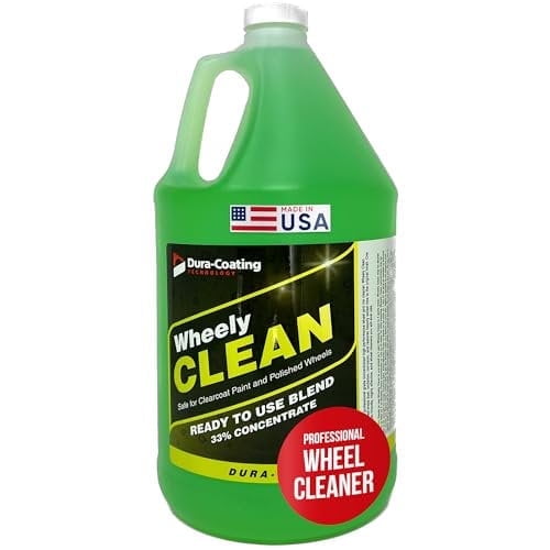 DURA-COATING Wheely Clean Wheel & Tire Cleaner – 1 Gal | Aluminum Rim Wash | Made in USA | Car Cleaning Supplies for Pro-Grade Shine