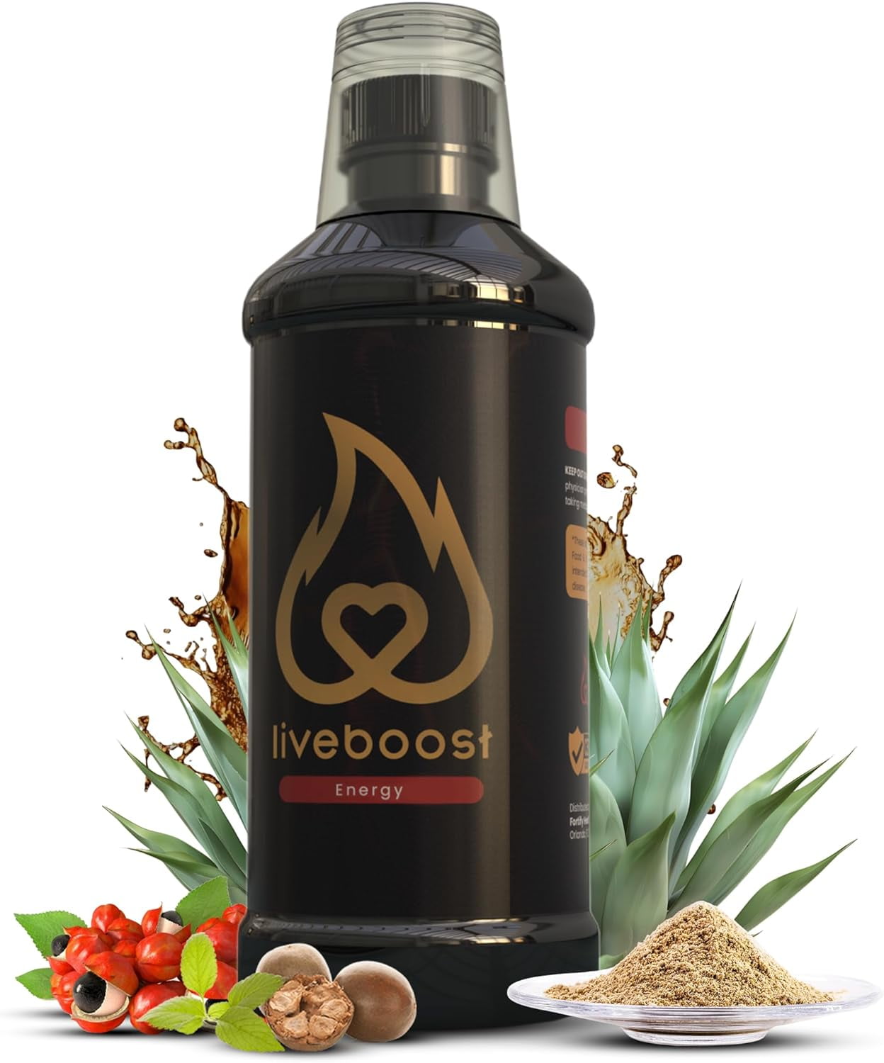 LIVE-BOOST -  ENERGY DRINK - 480ml - with Maca - Boost your energy and power up your day with LIVE-BOOST, a natural ally designed to maintain your vitality