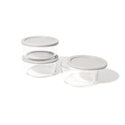 Dura Living Glass Food Storage Container with Lids, 4 Cup 6 Piece Set