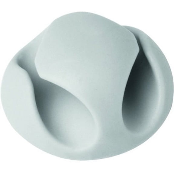 DURABLE Cavoline Clip 2 503810 Cable Clips Self-Adhesive for 2 Cables Pack of 6 Grey