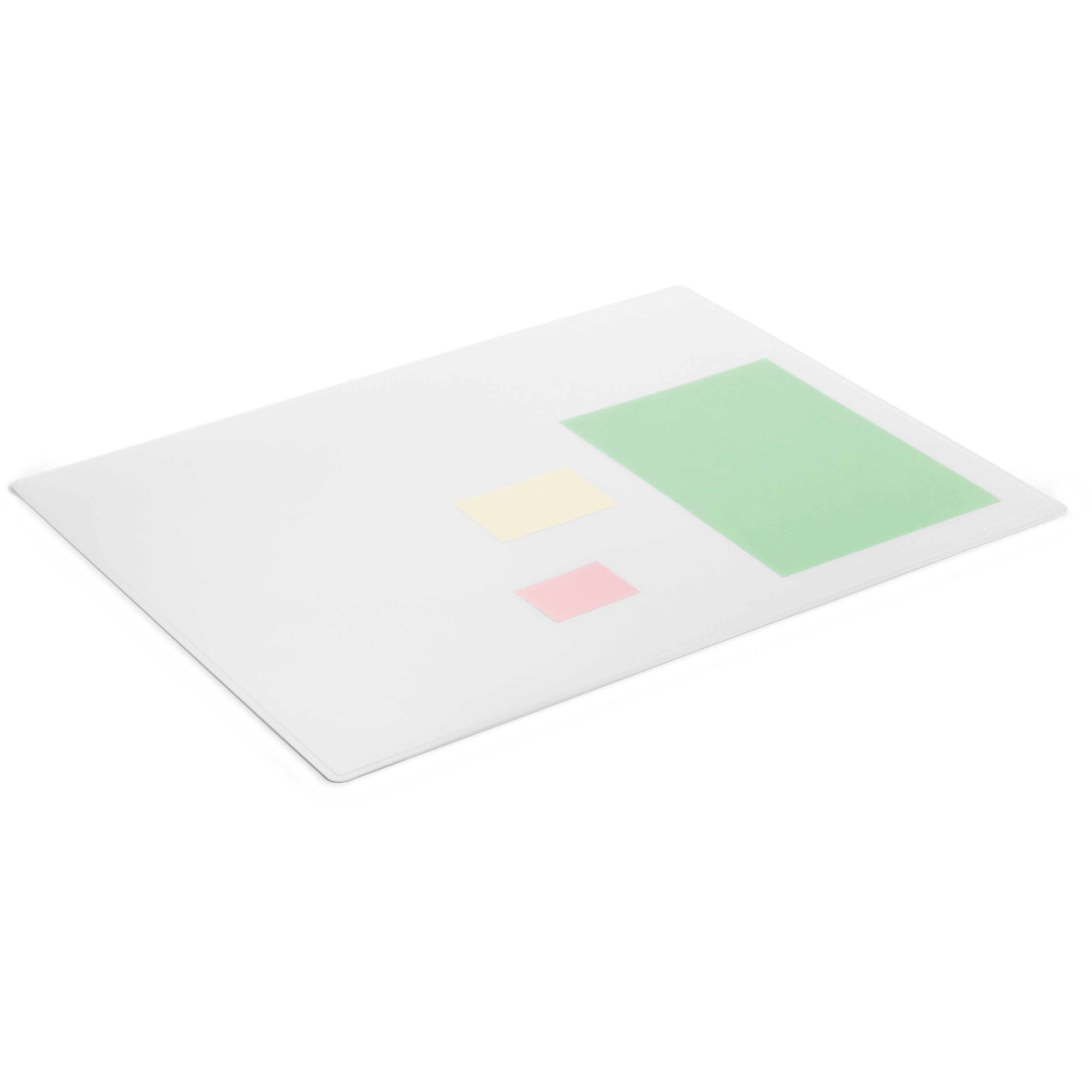 Transparent Polypropylene Desk Mat with Contoured Edges