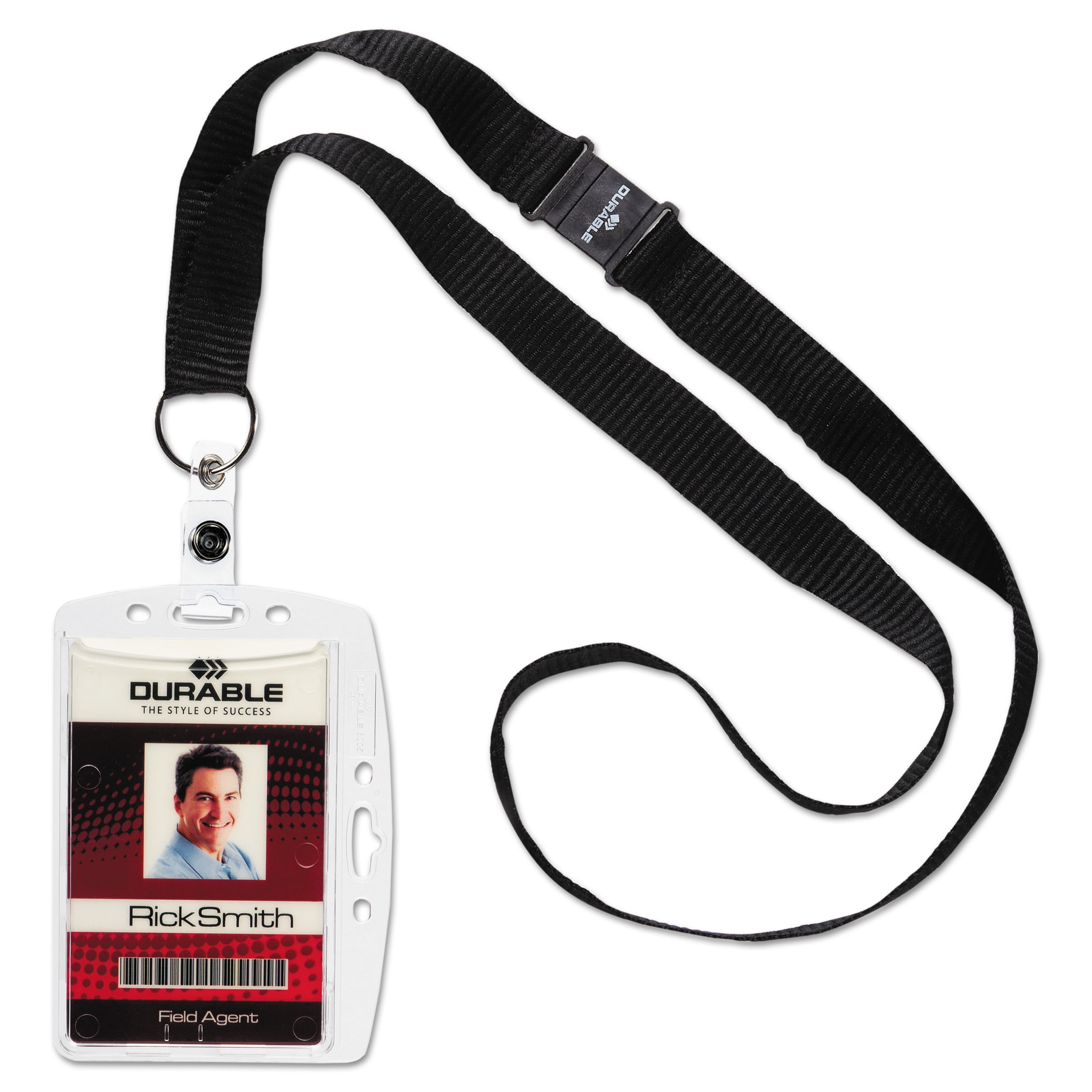 DURABLE, DBL826819, Safety Lanyard Shell-Style ID Card Holder, 10