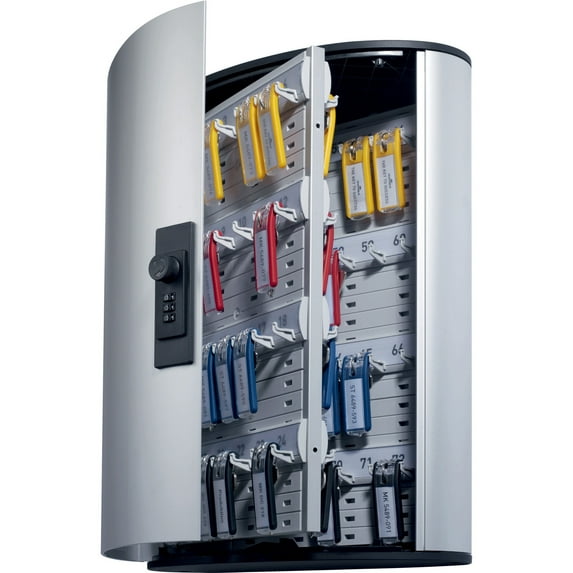 DURABLE, Key Box Code Cabinet, 1 Each, Silver
