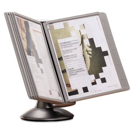 DURABLE Motion Reference System, 10 Double-Sided Panels, Letter-Size, Graphite, Sherpa Design (553937)