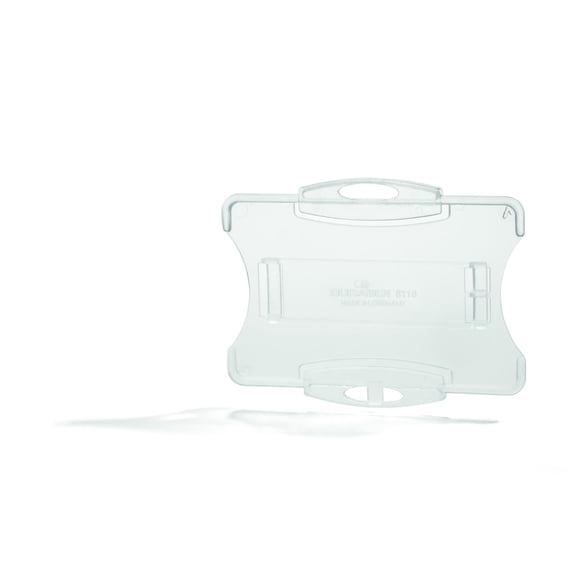 DURABLE Open Face Single ID-Card Holder, Vertical or Horizontal Orientation, 0.35" x 3.63" x 2.75 ", Clear (891819)