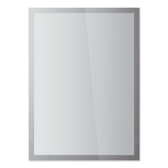 DURABLE Static-Cling Magnetic DURAFRAME Sun Document Sign Holder, Tabloid Size 11" x 17", Silver, 2 Pack (400123)
