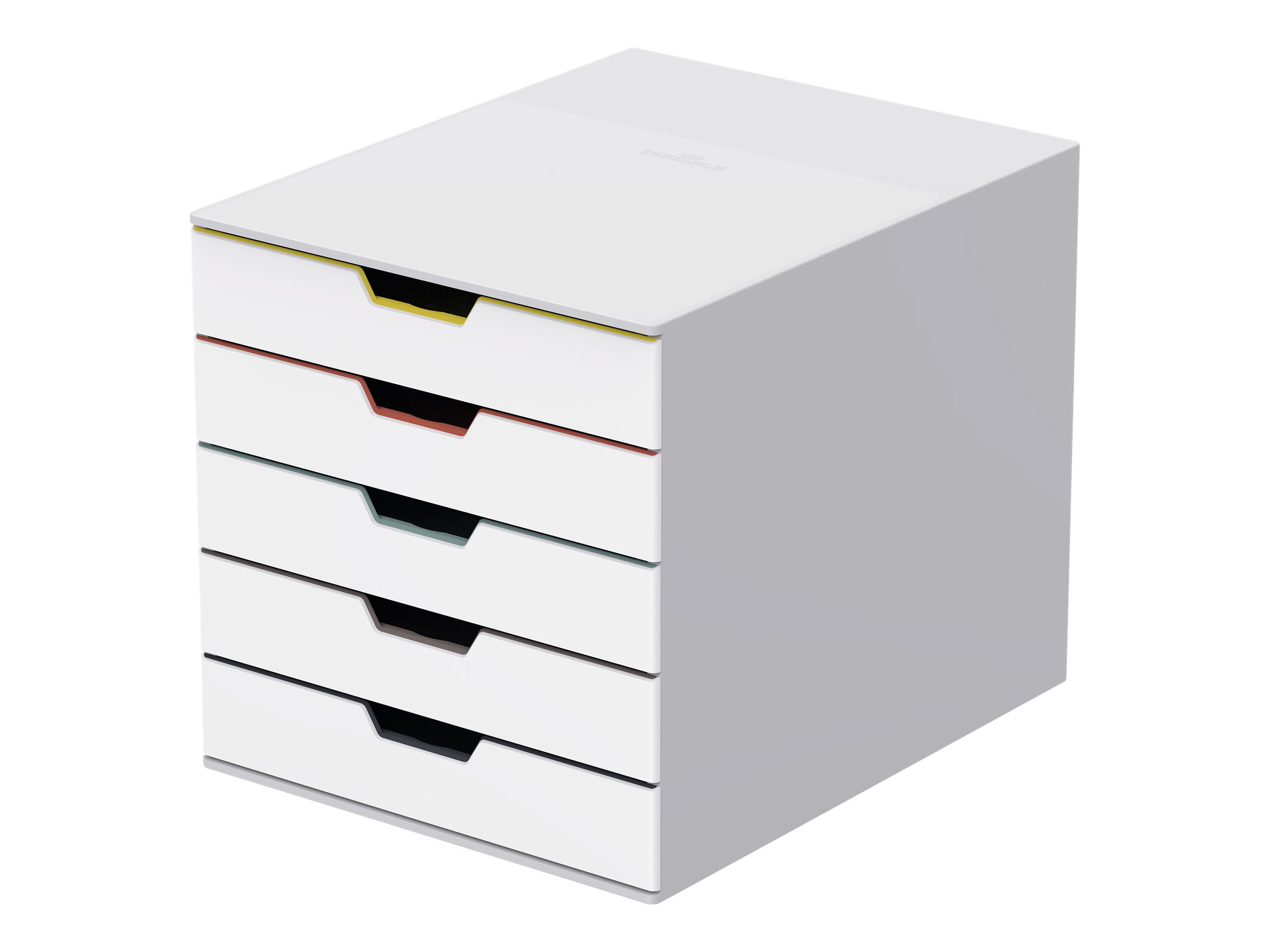 Multicolor 5-Drawer ABS Legal Size Desktop Organizer