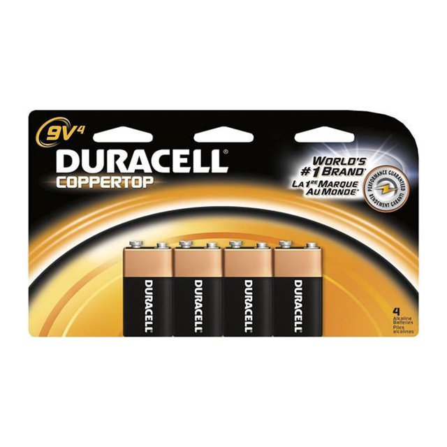 Duracell Coppertop Mn1604 9v Alkaline Battery 12 Box 2390