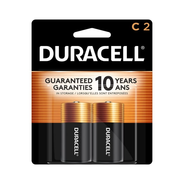 DURACELL Coppertop 1.5V Size C Alkaline Battery, (Pack of 10)