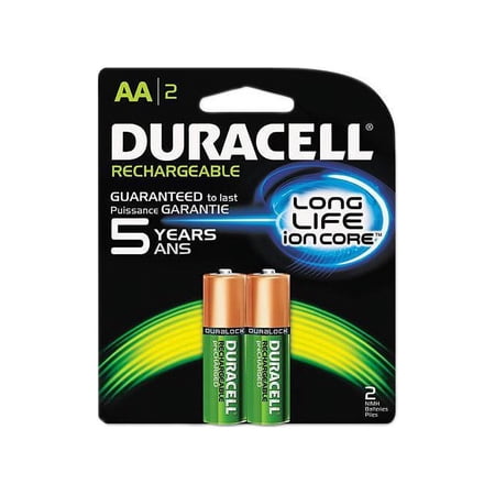 Duracell® Rechargeable Staycharged™ AA Batteries, Pack Of 2, NL1500B2N0001