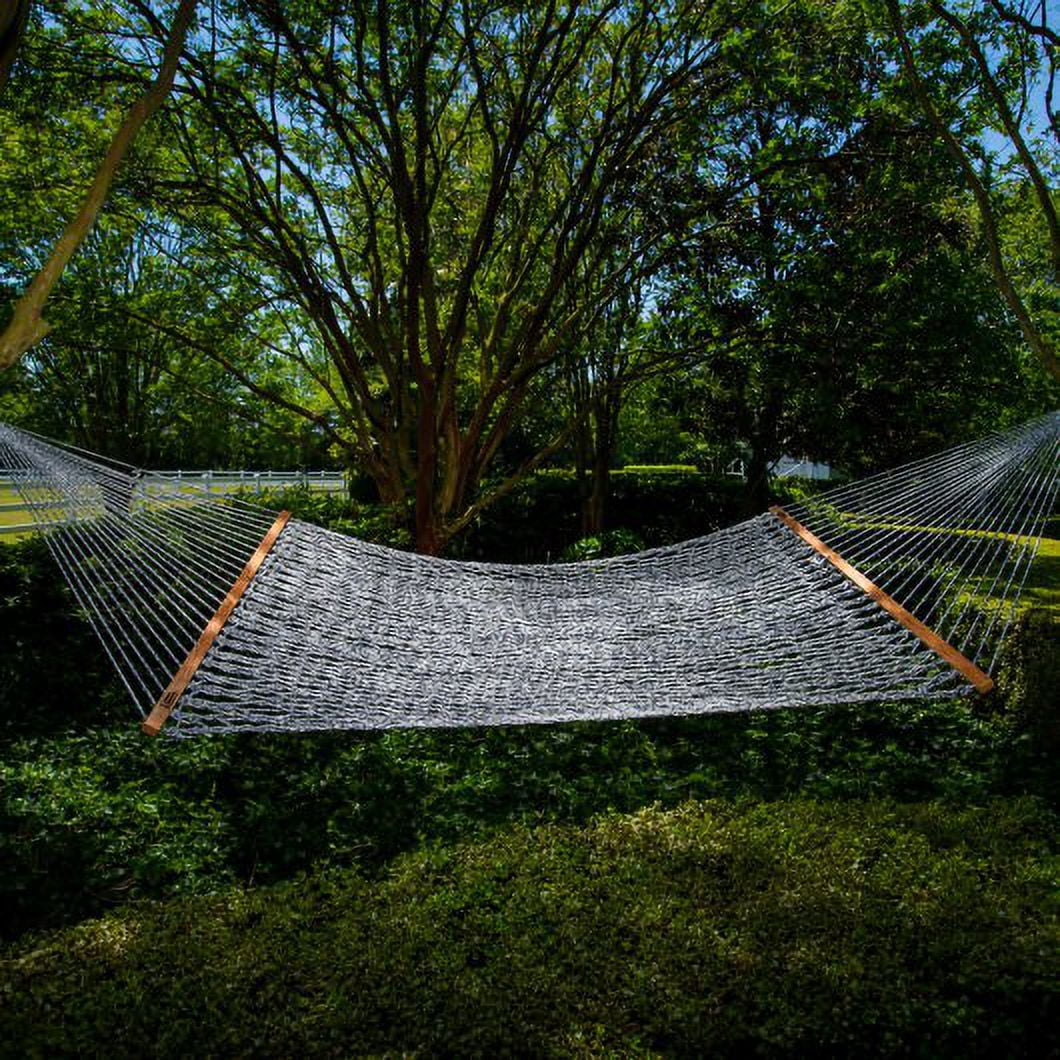 DURACORD® Deluxe Rope Hammock - Navy Oatmeal Heirloom Tweed