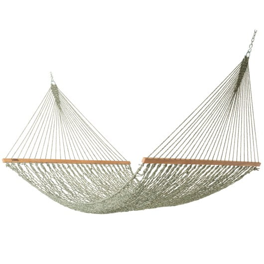 DURACORD® Executive Rope Hammock - Green Oatmeal Heirloom Tweed