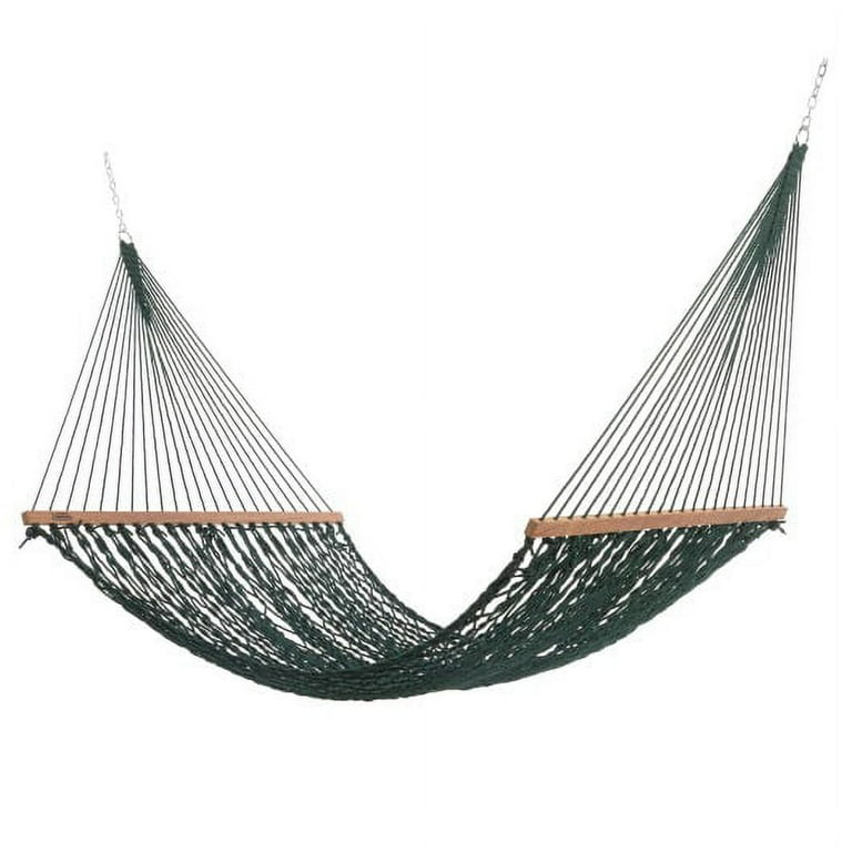 Hatteras Hammocks DURACORD Large Rope Hammock, Green