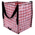thumbnail image 1 of DURASACK® Home and Yard Tote, Heavy Duty, 16"L x 16"W x 20"H, Red Gingham, 1 of 9