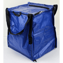 DURASACK® Home and Yard Tote with Zipper Top, Heavy Duty, 16"L x 16"W x 20"H, Blue
