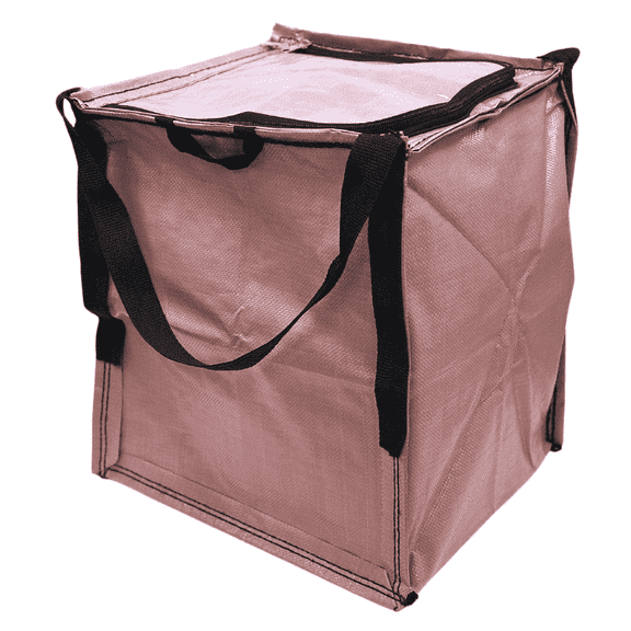 DURASACK Home and Yard Tote with Zipper Top, Heavy Duty, 16"L x 16"W x 20"H, Mauve