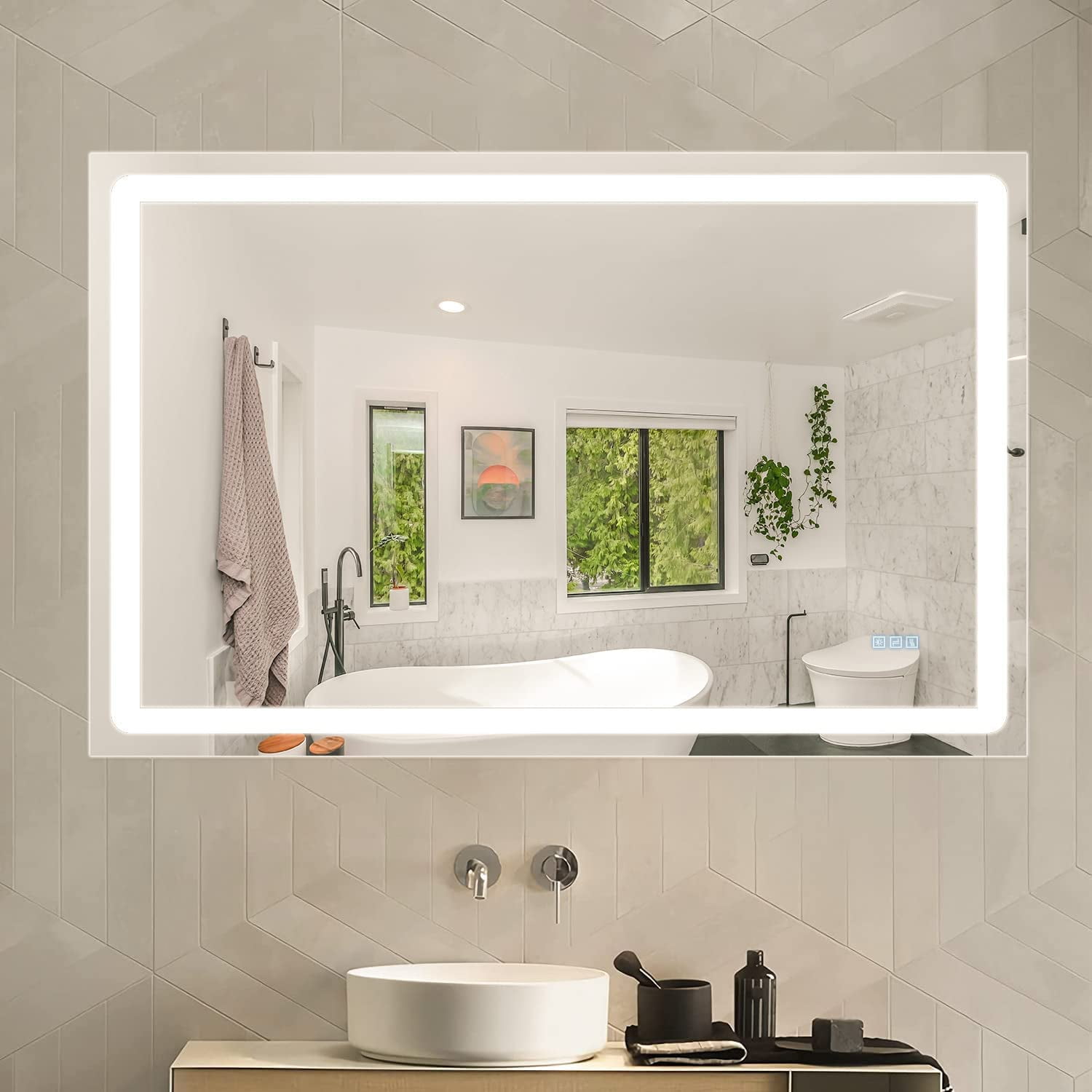 55 x 2024 36 led mirror