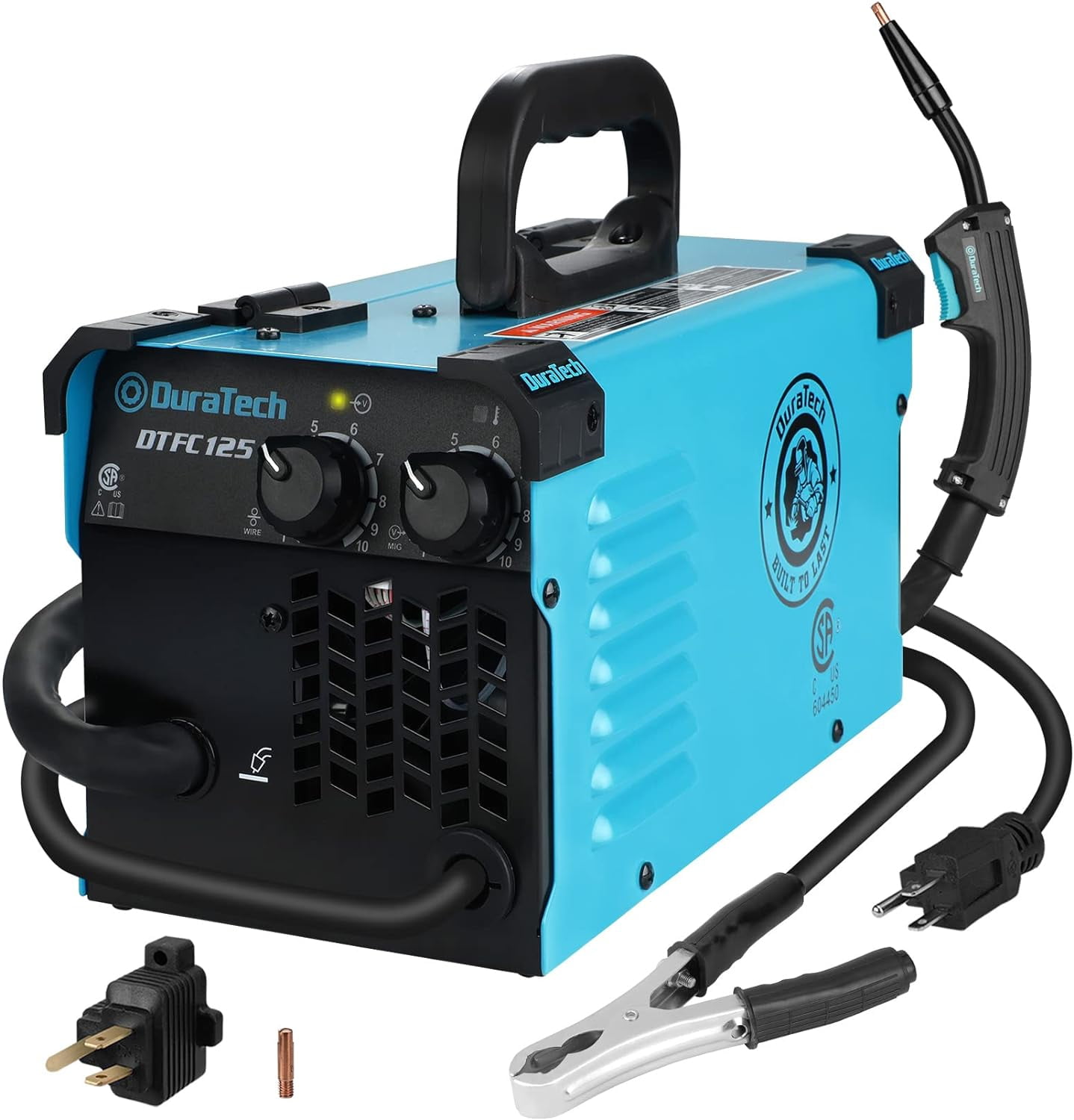 DURATECH 125A MIG Welder, 120V Flux Core Welder Gasless Welding Kit