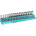 6-Piece Magnetic Socket Organizer Set - SAE & Metric For 1/4", 3/8", 1/2" Drive, Holds Up To 143 Sockets