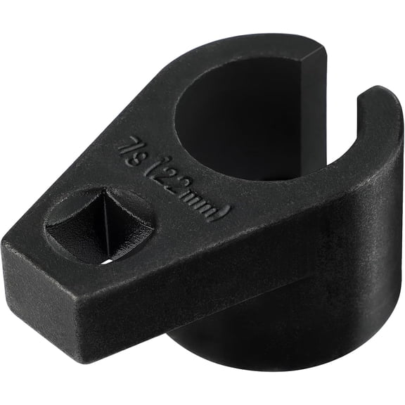 DURATECH O2 Oxygen Sensor Socket 3/8-Inch Drive x 7/8-Inch (22mm), Offset Wrench Cr-Mo Steel, 6-Point Tool with Wire Gate