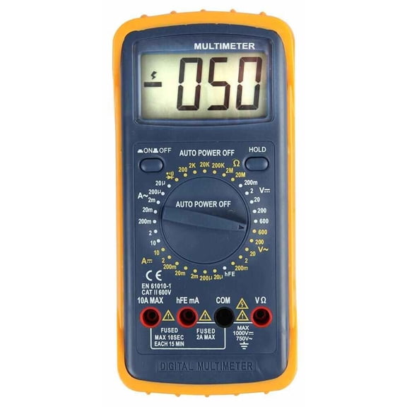 DURATOOL - 600V AC/DC Digital Multimeter