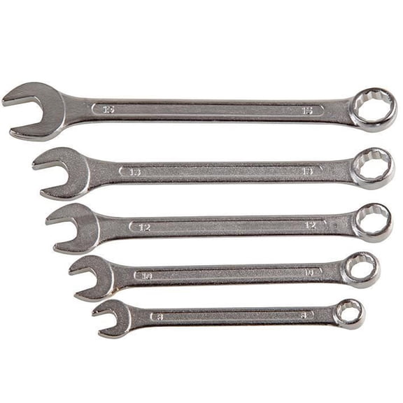 DURATOOL - Combination Spanner Set, 5 Piece