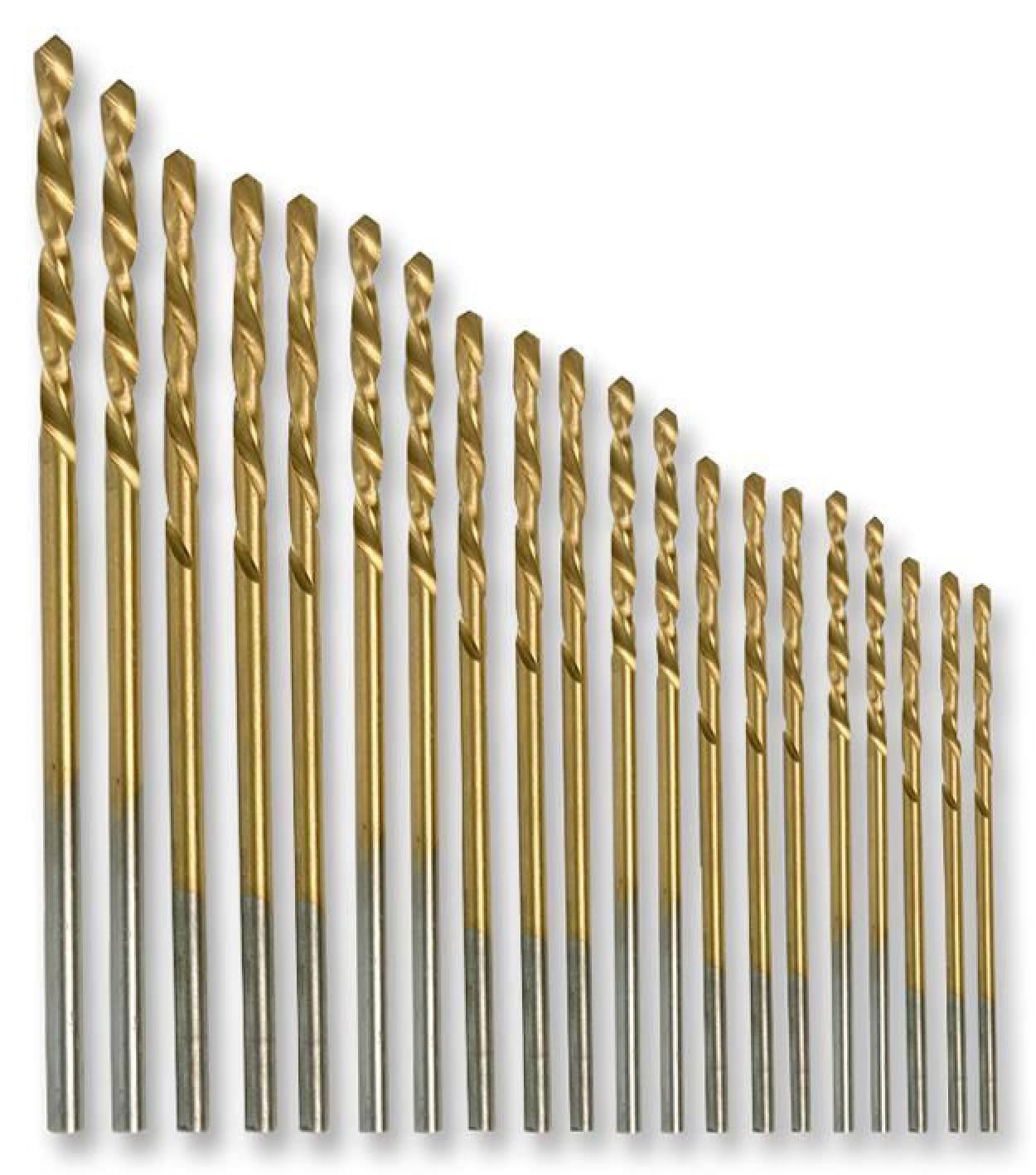DURATOOL - Micro HSS Drill Bit Set, 20 Piece