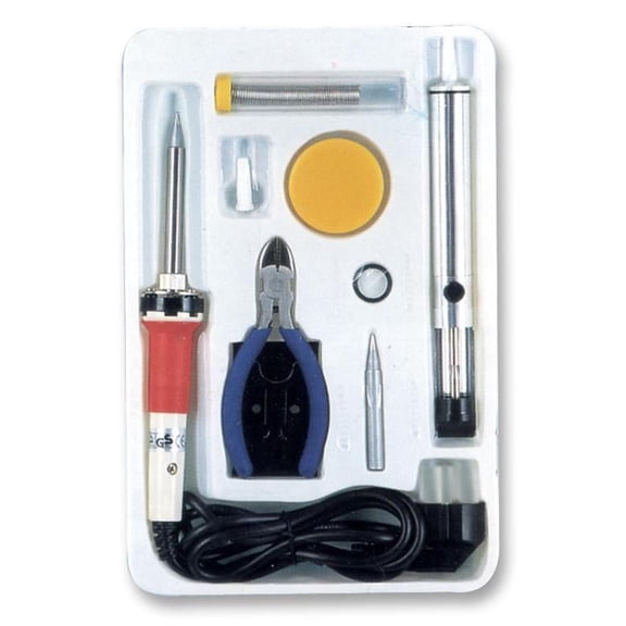 DURATOOL - Soldering Iron Kit 30W 230V 9 Pce