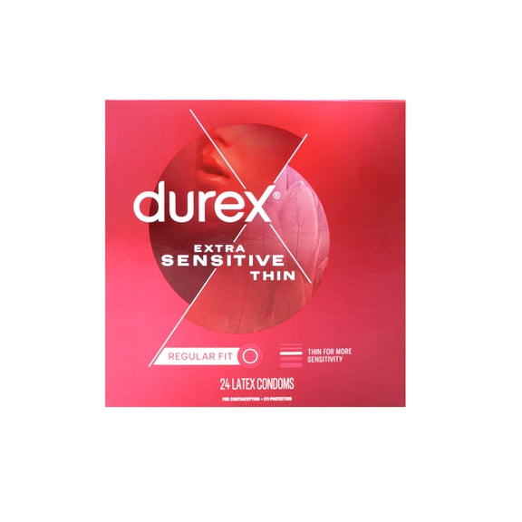 DUREX EXTRA SENSITIVE 24 ULTRA THIN CONDOMS with EXTRA LUBE