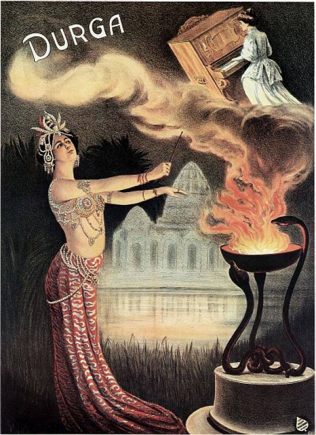 DURGA The Magician Magic Canvas Art - (18 x 24)