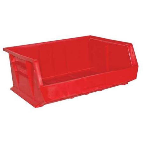 DURHAM MFG PB30250-17 Red Hang and Stack Bin, 14-5/8"L x 16-3/4"W x 7"H