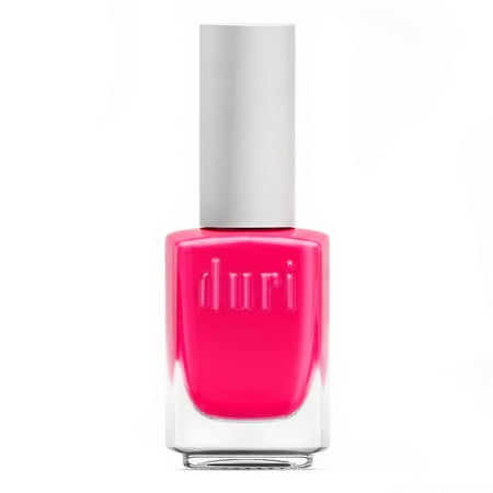 Duri Nail Lacquer, 155N Voodoo, Neon Matte Vegan Enamel Polish, Hot Pink, Air Drying, 0.45 fl. oz.