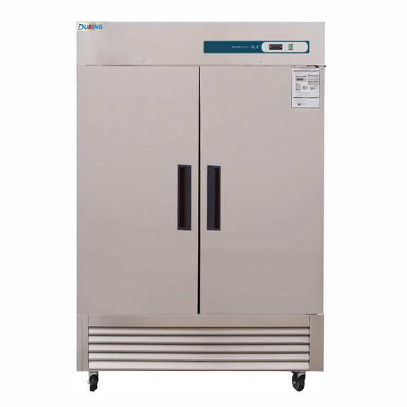 DURING D-KF-54B 54"W 2-Door Solid Commercial Reach-in Freezer, 49 Cu.ft for Restaurant, Bar, Shop