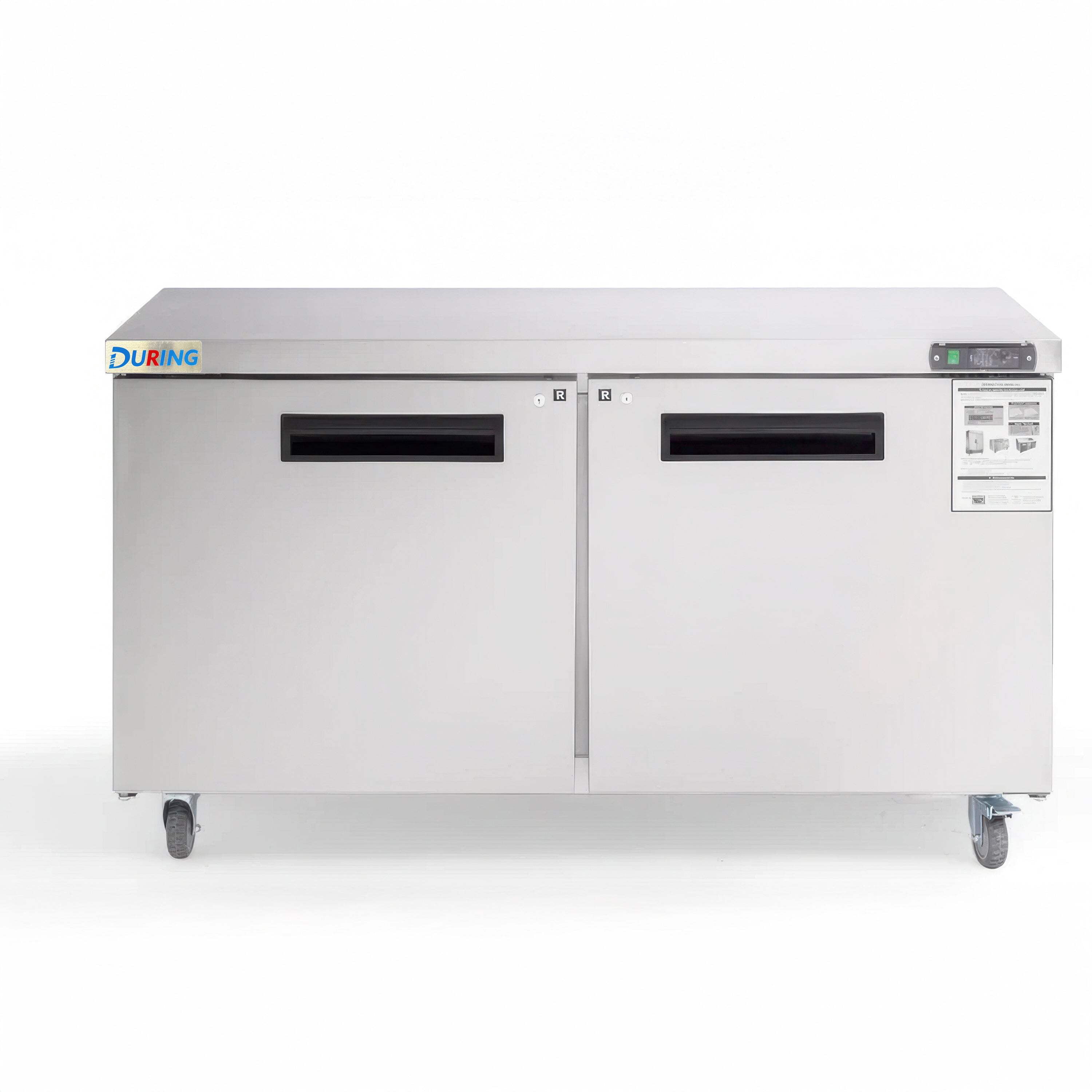 DURING D-KTR-60B 60" 2 Door Commercial Undercounter Refrigerator