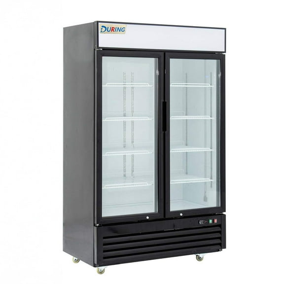 DURING ‎D-KR-48GB 48" Commercial 2-Door Glass Merchandiser Refrigerator, 36 Cu.ft