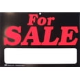 thumbnail image 1 of Duro 11-1/2" X 8" Plastic For Sale Sign With Blank Marker Area, 1 of 1