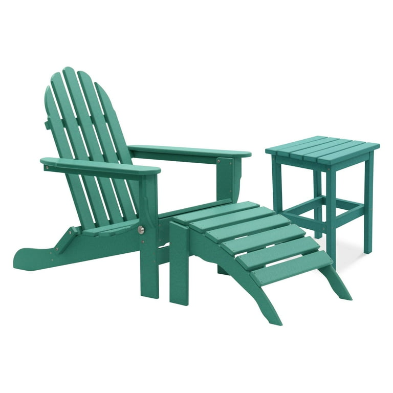 DUROGREEN The Adirondack Chair with Ottoman and Side Table