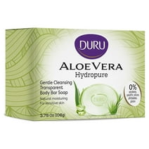 DURU Hydropure Aloe Vera Bar Soap - Best Gentle Cleansing Soap Moisturizing Bar Soap Sensitive Skin Body Soap Bar Soap Wash for Women and Men Plant Based Skin Care Products - 3 Pack