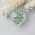 thumbnail image 1 of DURUA Heart Shaped Family Sea Glass Ornament, Memorial Keepsake for Loved Ones, Christmas Tree Decoration for Family, 3.15x2.95in Acrylic Heart Gift for Parents(B), 1 of 8
